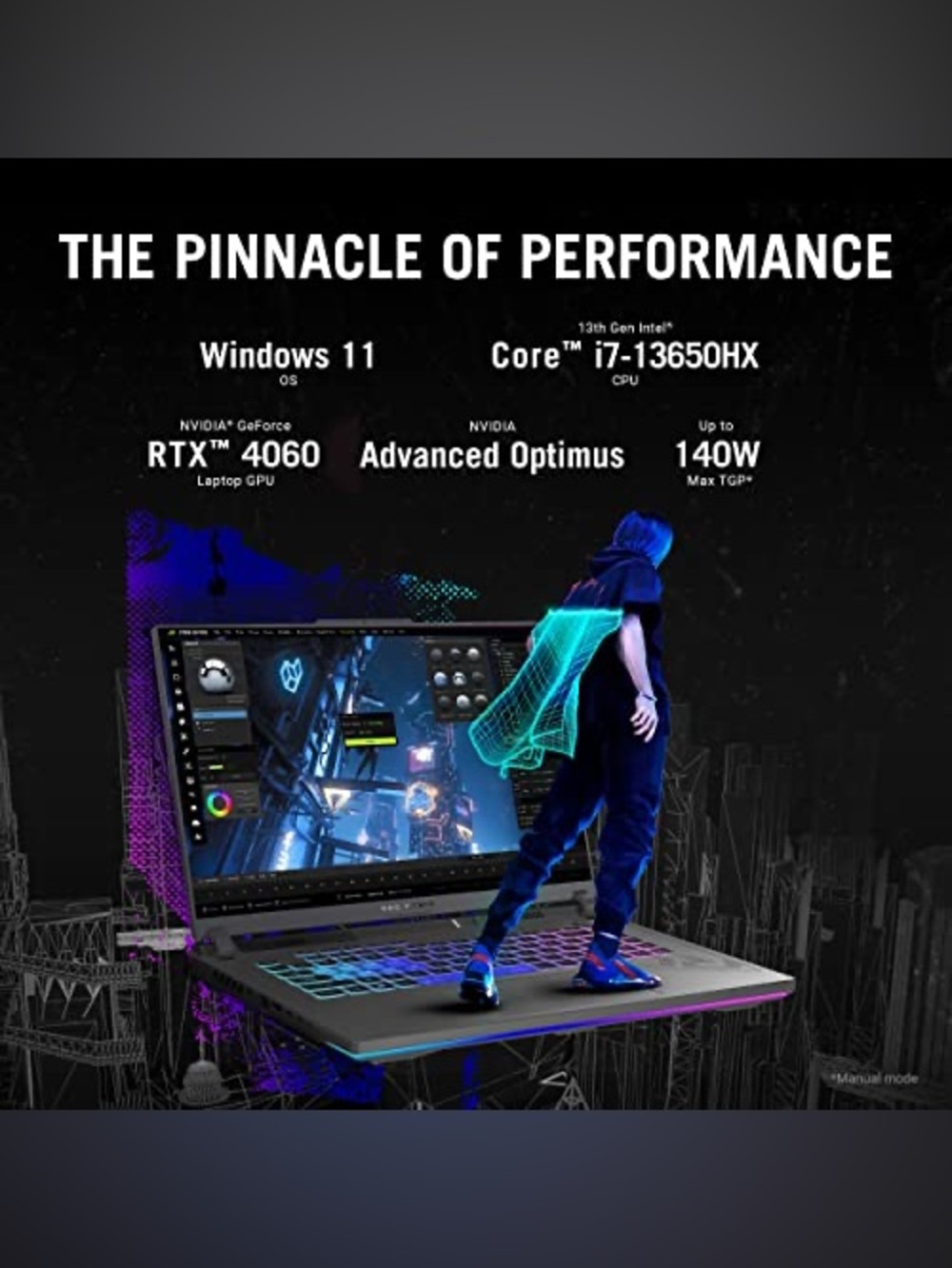 NEW ASUS ROG Strix G16 Gaming Laptop 16" FHD 165Hz I7 16GB RAM 512GB - Gray - Picture 3 of 3